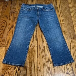 Citizens Of Humanity Women’s Kelly Low Waisted Cropped Jeans Sz 30 Y2K Cotton